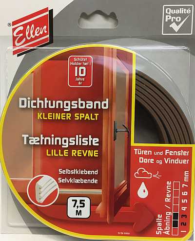 Ellenflex Dichtung K, für 2-3mm Spalt, braun