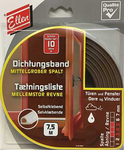 Ellenflex Dichtung P, für 3-5mm Spalt, braun